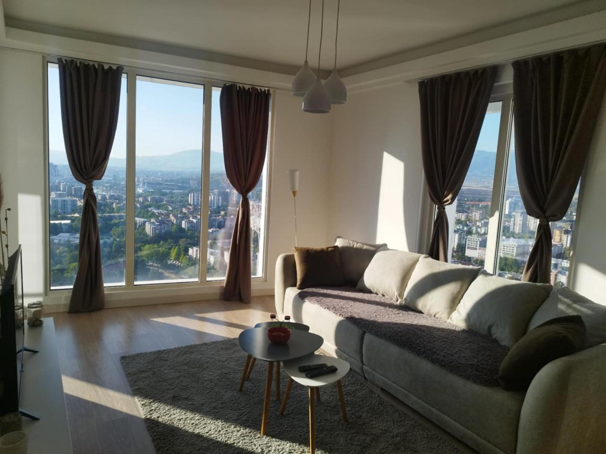 Skopje Sky City 19Th Floor Twin & 12Th Floor & 25Th & 33 Floor Apartments & With Pool & Spa & Gym & Parking Included In Price エクステリア 写真